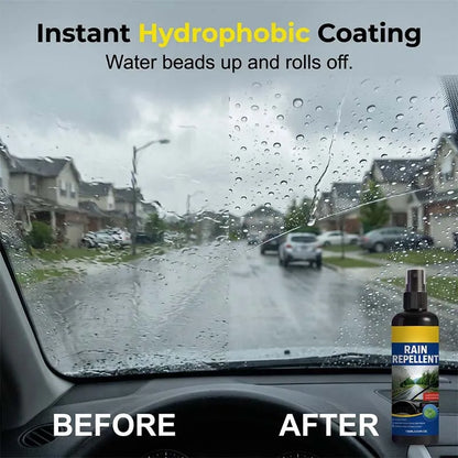 Crystal Clear Windshield Rain Repellent Spray