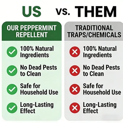 Natural Peppermint Rodent Repellent Balls (12 Pack) 🚫Keep Rats, Mice & Pests Away Safely✅