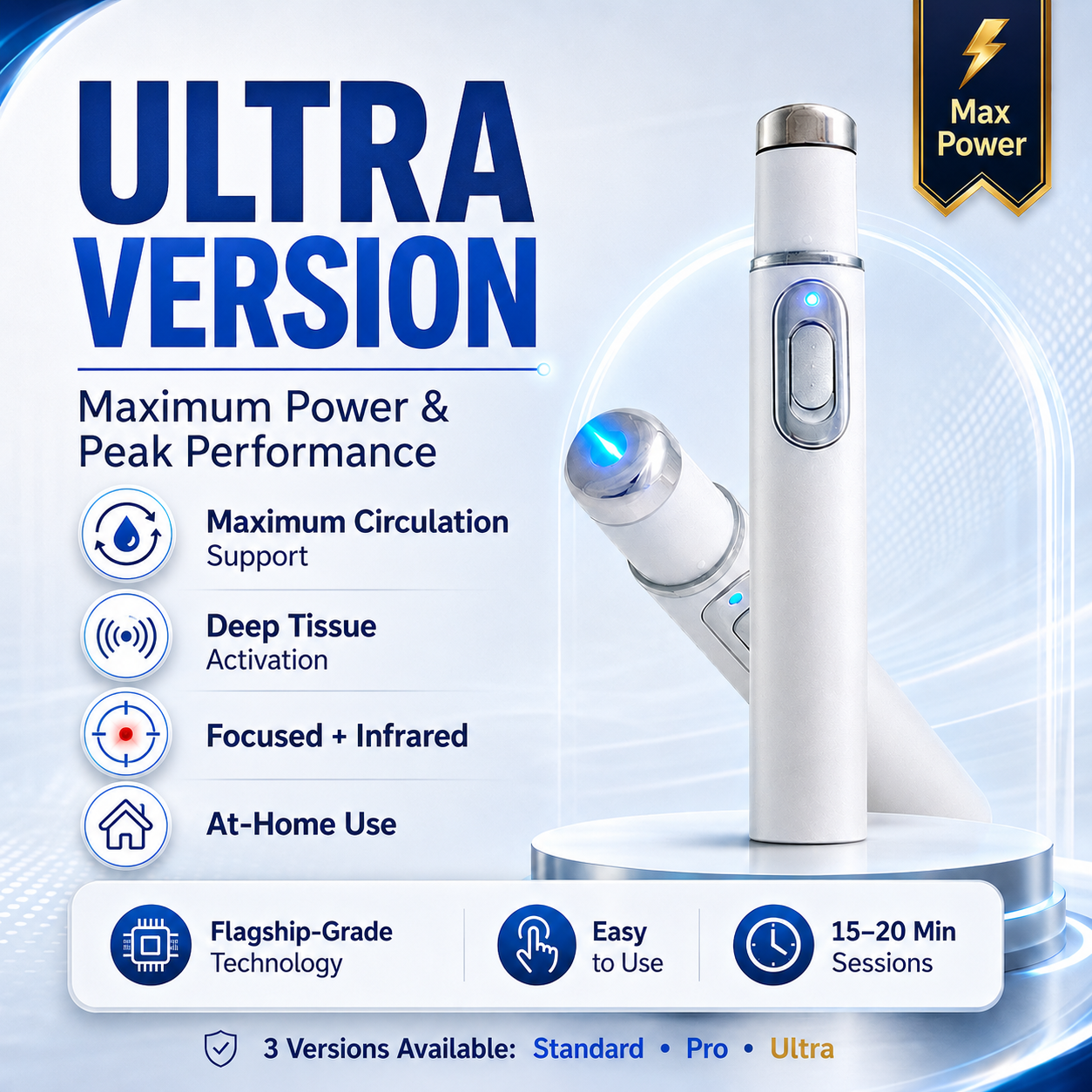 Bikenda® Ultrasonic Shock Wave Therapy Massager——Restore Circulation. Relieve Deep Pain. Rebuild Male Confidence.