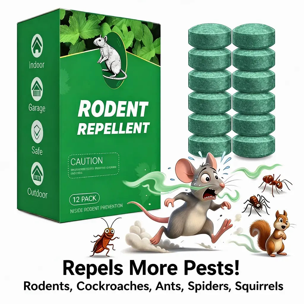 Natural Peppermint Rodent Repellent Balls (12 Pack) 🚫Keep Rats, Mice & Pests Away Safely✅