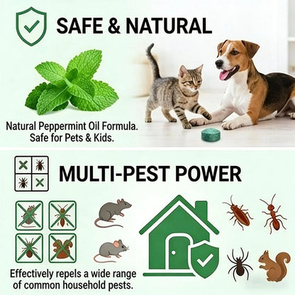 Natural Peppermint Rodent Repellent Balls (12 Pack) 🚫Keep Rats, Mice & Pests Away Safely✅