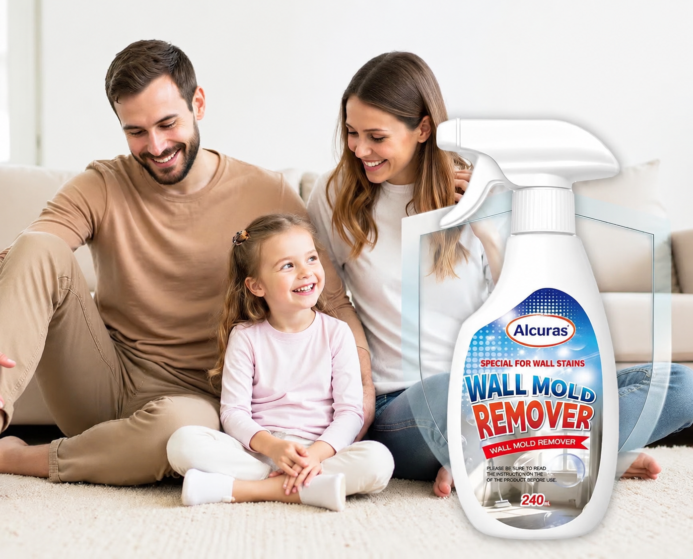Alcuras® Fast Acting Anti-Mold Wall Cleaner Spray