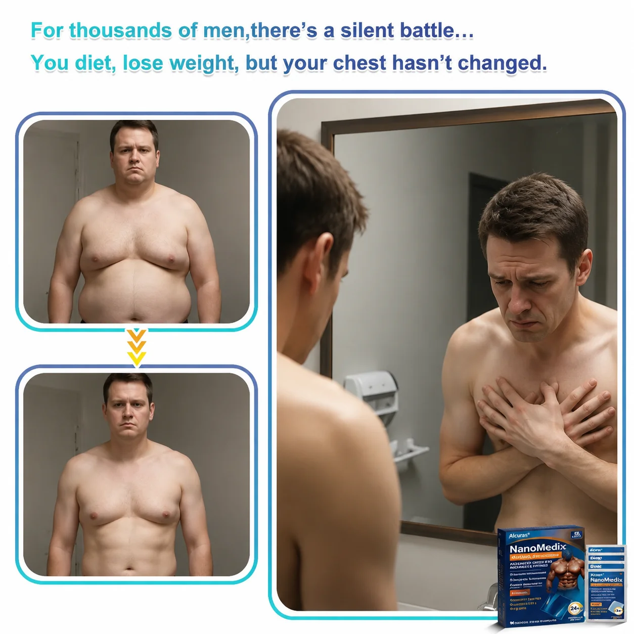 Alcuras® SculptXX Gynecomastia Burn & Firm Chest Patch