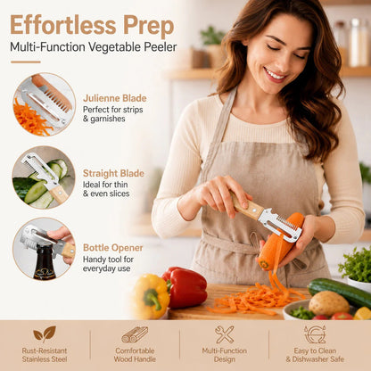 Multi-Functional Vegetable Peeler for Kitchen